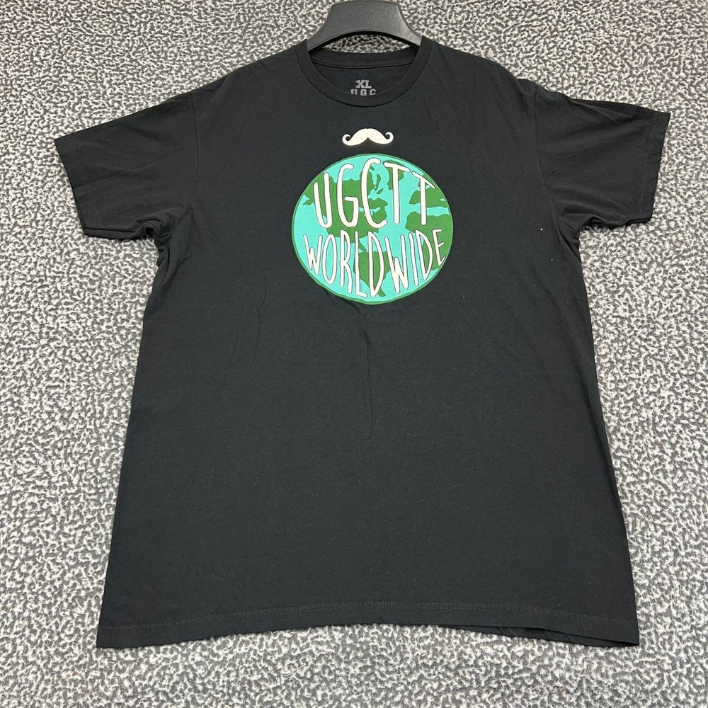 UGCTT Worldwide Shirt‎ Men Extra Large Short Sleeve Crew Neck Cotton XL